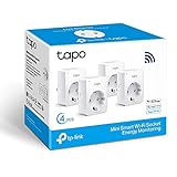TP-Link Tapo P100 (4-Pack) - Mini Enchufe Inteligente Wi-Fi, óptimo para programar el encendido/apagado y ahorrar energía, no necesita HUB, compatible con Alexa y Google Home