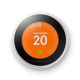 Google Nest Learning Thermostat Blanco, Se controla desde el teléfono, Ayuda a ahorrar energía